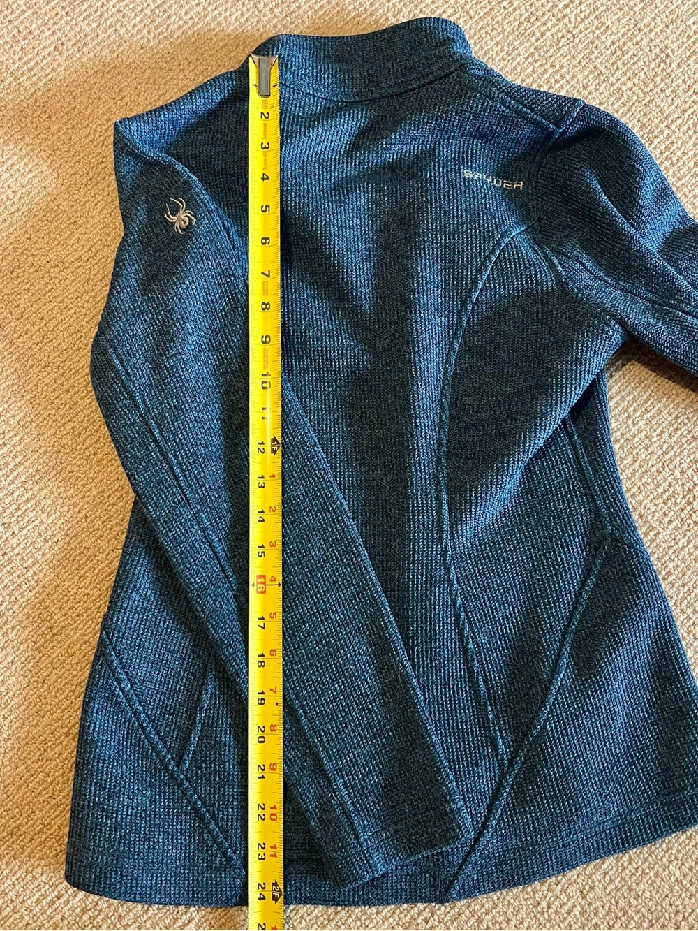 💙 Spyder Heather Blue Endure Full Zip Stryke Fleece Jacket - Picture 8 of 8